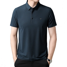 短袖POLO衫男薄款翻领上衣夏季中年时尚商务休闲体恤衫XY3806-P73，男装T恤，星座1105-3