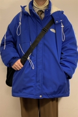 港风室内冲锋衣男羊羔毛棉衣男夹克女外套男JK7569加厚P90控128，男装棉衣，星座226-1