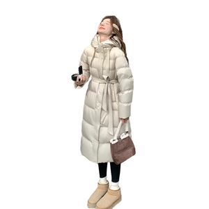 新品现货r-气质修身连帽白鸭绒羽绒 服2C081-8116P325K458图片