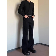 现货!港风新款2025潮流百搭直筒宽松大码牛仔裤松紧腰NZ6155-P28，男装牛仔裤，星座1103-2