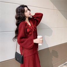 新款时尚重工绣花套装A2570-P175-K288，女装套装/套裙，2C261