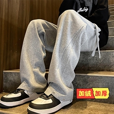 K231-P45美式重磅加绒加厚拼接休闲长裤，男装休闲裤，星座1501-1