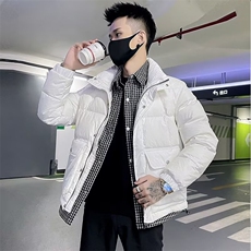 秋外套男立领韩版潮流高级感夹克痞帅炸街简约拼色棉衣TT607P88，男装夹克，星座1013-5