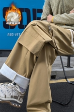 冬季美式机能防水大码加厚银狐绒冲锋裤男K1305J加绒-特P47控88，男装卫衣，电商A001