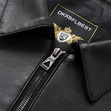 新款皮衣皮夹克防风防水防油1409-6608-P58，男装夹克，星座1409