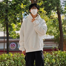 抖音得物高品质二开秋冬美式高街重磅结构辑明线连帽卫衣外套W75，男装卫衣，电商A486-1
