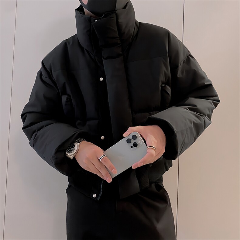 B25/P98控138冬季防寒保暖元素立领口袋棉衣外套男黑首1,男装棉衣,星座305B