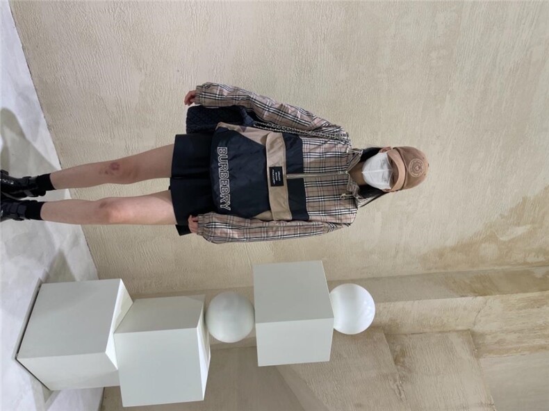 秋季新款套头拼接格子卫衣，女装卫衣/绒衫，88名店