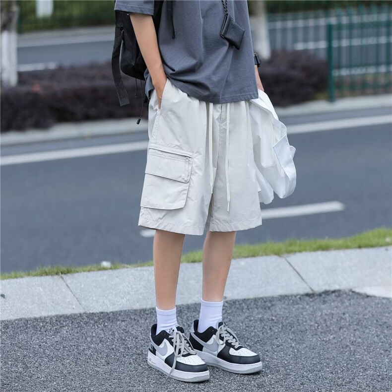 日系机能多口袋工装短裤男RDK19P45,男装牛仔裤,星座1116-2