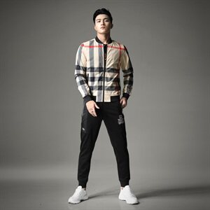 2021春秋款 热销款格子夹克正常尺码 长期货 55017-1图片