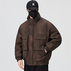 口罩风新标90白鸭绒2025时尚保暖皮羽绒服男YR6065-P280，男装羽绒服，电商D240-242