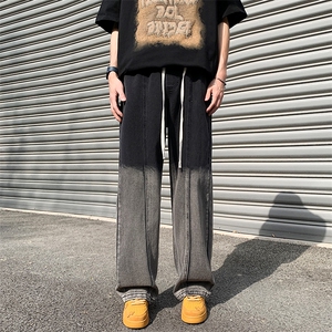 2023渐变色直筒裤宽松夏款流行长裤牛仔裤313A-1-NZ037-P65控78图片