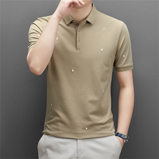 夏季短袖POLO衫中青年男装时尚百搭商务休闲翻领t恤QS3065-P70，男装Polo衫，星座1105-3