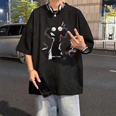 量大优供视频重磅麂皮绒短袖t恤男JT521-特p19，男装T恤，电商B371