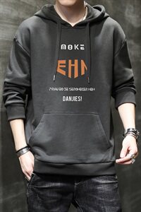 春秋连帽卫衣男青少年韩版宽松潮流套头衫时尚长袖外套DF173T图片
