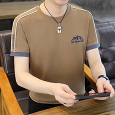 夏季短袖男刺绣翻领POLO衫T恤时尚休闲半袖上衣LD3319-P30，男装Polo衫，星座310B-3