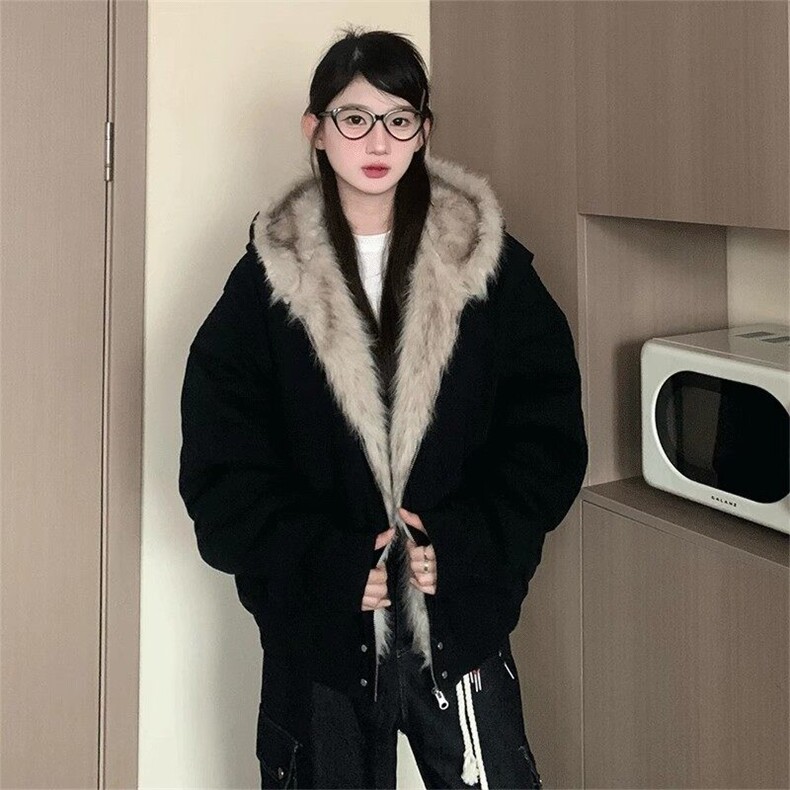 现货！自产大毛领座山雕加绒加厚夹克棉服1005-CHYWT06-P118,男装夹克,星座1005