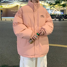 外景冬季美式高街加厚面包服男宽松保暖棉衣立领外套MF00905/P90，男装棉衣，电商B316
