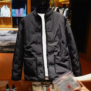 新中式立领棉服中式手工盘扣保暖外套风羽绒服yrf580-TP180