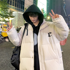 特批港风夜景时尚字母印花翻领棉衣A247-MY6370特批80控138，男装棉衣，电商A247
