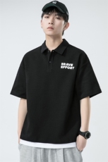 无影墙夏季假两件青少年华夫格POLO衫日系潮牌短袖T恤男1500-P45，男装Polo衫，电商A441