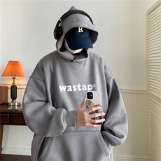 ！麂皮绒连帽卫衣直播品质重磅400克was印花JL7009-P45控78，男装卫衣，星座508（原C305）
