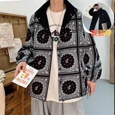 男春季休闲夹克新款潮牌宽松双面穿上衣外套CYJK2120-P75，男装夹克，电商A128