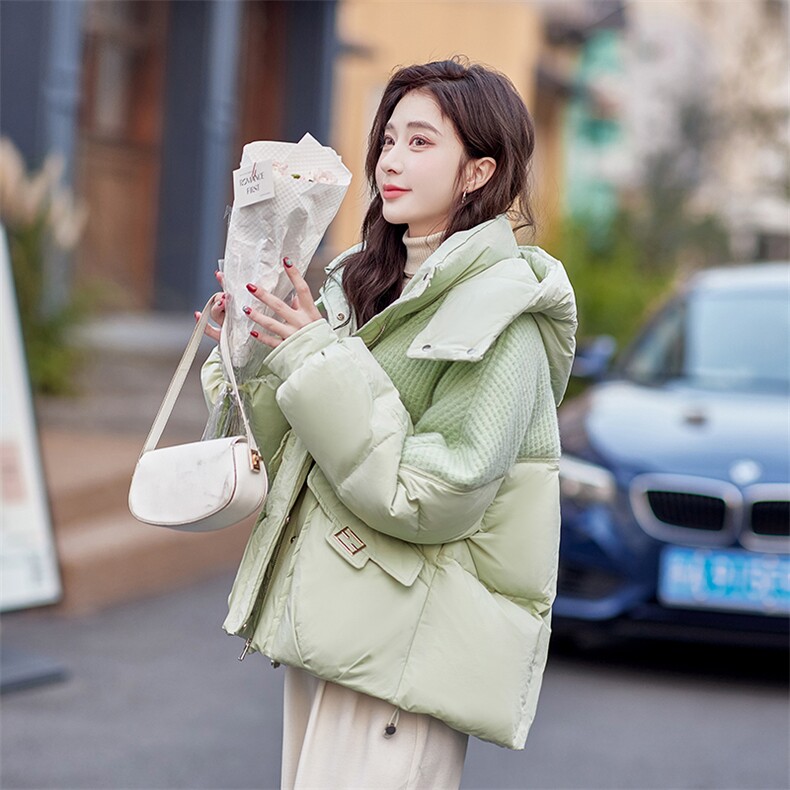 羽绒服女2023年冬季新款女装时尚拼接加厚保暖白鸭绒外套！现货！,女装羽绒服,慧尚依恋