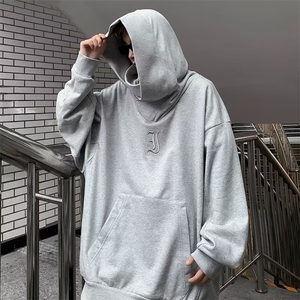美式潮牌机能风忍者连帽高领卫衣重磅男女秋冬套头外套WY0435-p35图片