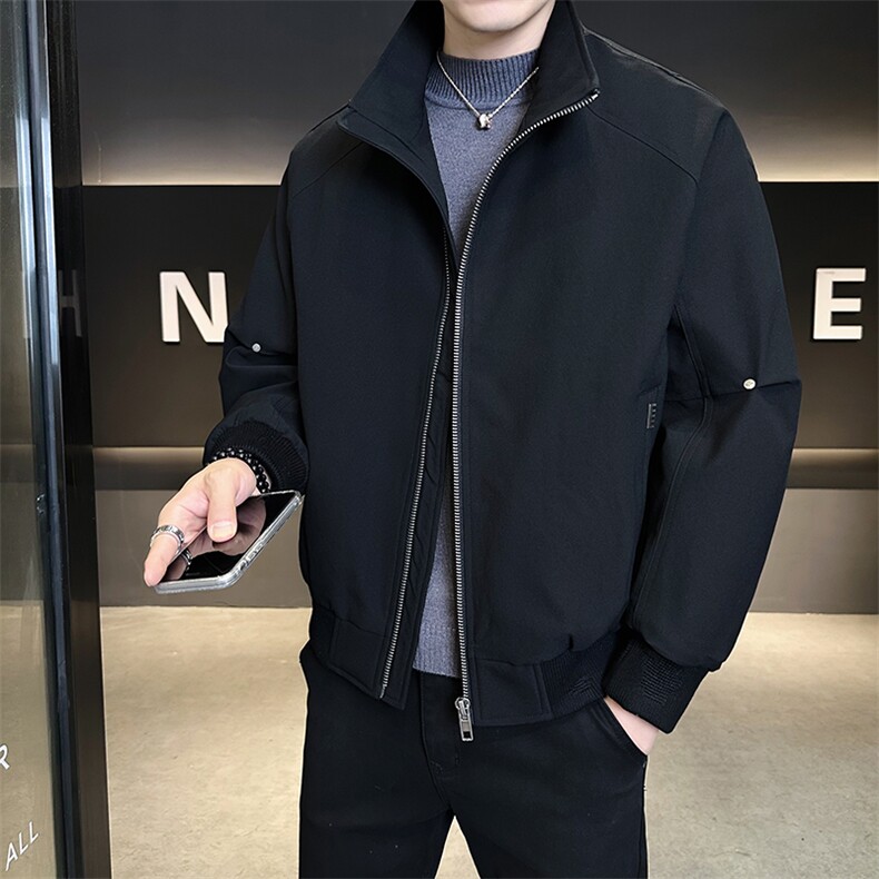 新标902025立领加厚休闲设计款羽绒服外套25392-P325控468,男装羽绒服,电商A413