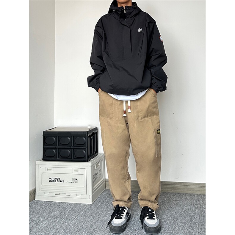 港风 抖音品质大码休闲裤工装裤长裤直筒裤A014-DY2173-P55控78图片