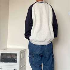 新款男ins圆领青春流行宽松型卫衣日常潮春季2023套头日系潮流，男装卫衣，星座506A