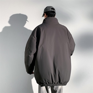 现货冬季美式休闲加厚雪山外套夹克立领纯色三防户外工装棉服图片