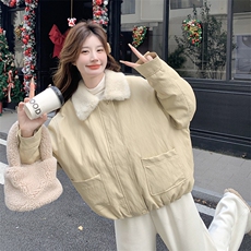 新款现货主推蛋白皮羽绒内胆皮衣9933-P235-K358，女装羽绒服，2C129