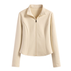 夏季简约修身百搭女款速干防晒立领开衫长袖，女装防晒衣，初己品牌服饰全品类供货