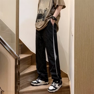 防水小牛津复合男春季直筒宽松垂感长裤运动休闲裤子 KT176图片