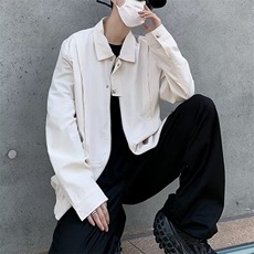 2024秋新款工装外套女街头潮牌棒球服翻领YT82-P65，男装工装外套，星座1109-3