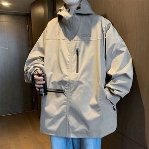 A809-P60 新款美式复古潮牌机能风工装夹克日系高级感冲锋衣男图片