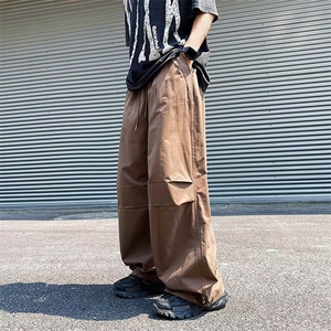 潮流宽松腰长裤直筒宽松型潮青春流行工装裤新款简约B65-P45图片