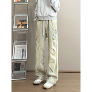 高品质B221美式ins高街暗黑宽松工装牛仔裤LK24340-P65控88