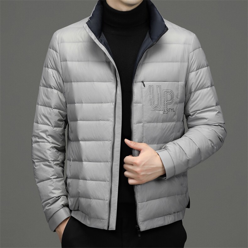 CAH9903钱塘2020-2冬季厚款时尚休闲简约中年男士羽绒服P220,男装羽绒服,钱塘207-2