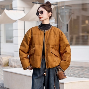 现货主推2025年冬季新款國风羽绒服外套女图片