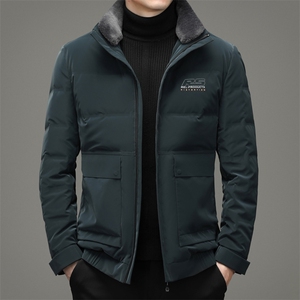 脱卸领羽绒服冬季中年男士休闲立领防寒服爸爸冬装YYYR6811-P295图片