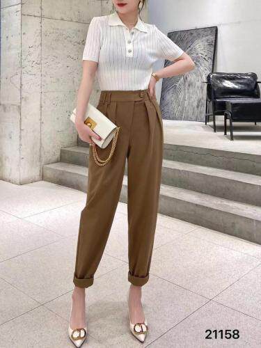 面料时尚女裤，女装，六月