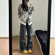简约慵懒休闲长裤百搭新款流行文艺气质原宿时尚ins日系潮流，男装休闲裤，星座506A