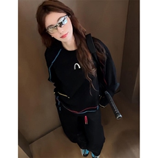 美式高街解构工艺速干长袖T恤衫男女款防晒上衣户外运动骑行服潮，男装防晒衣，电商A486