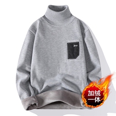 M306-P35高领一体绒针织毛衣，男装针织衫/毛衣，星座1215-1