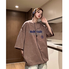 得物直播品质240重磅水洗xz605-dsx260特批30控49，男装T恤，星座605(原A050)
