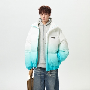 XZ-230-1MY702男模无影墙简约百搭扎染渐变休闲面包服P118控158图片