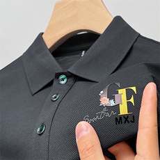 时尚男士短袖t恤2023新款纯色上衣服夏季男装商务翻领POLO衫半袖，男装T恤，电商B212（原钱塘6029）
